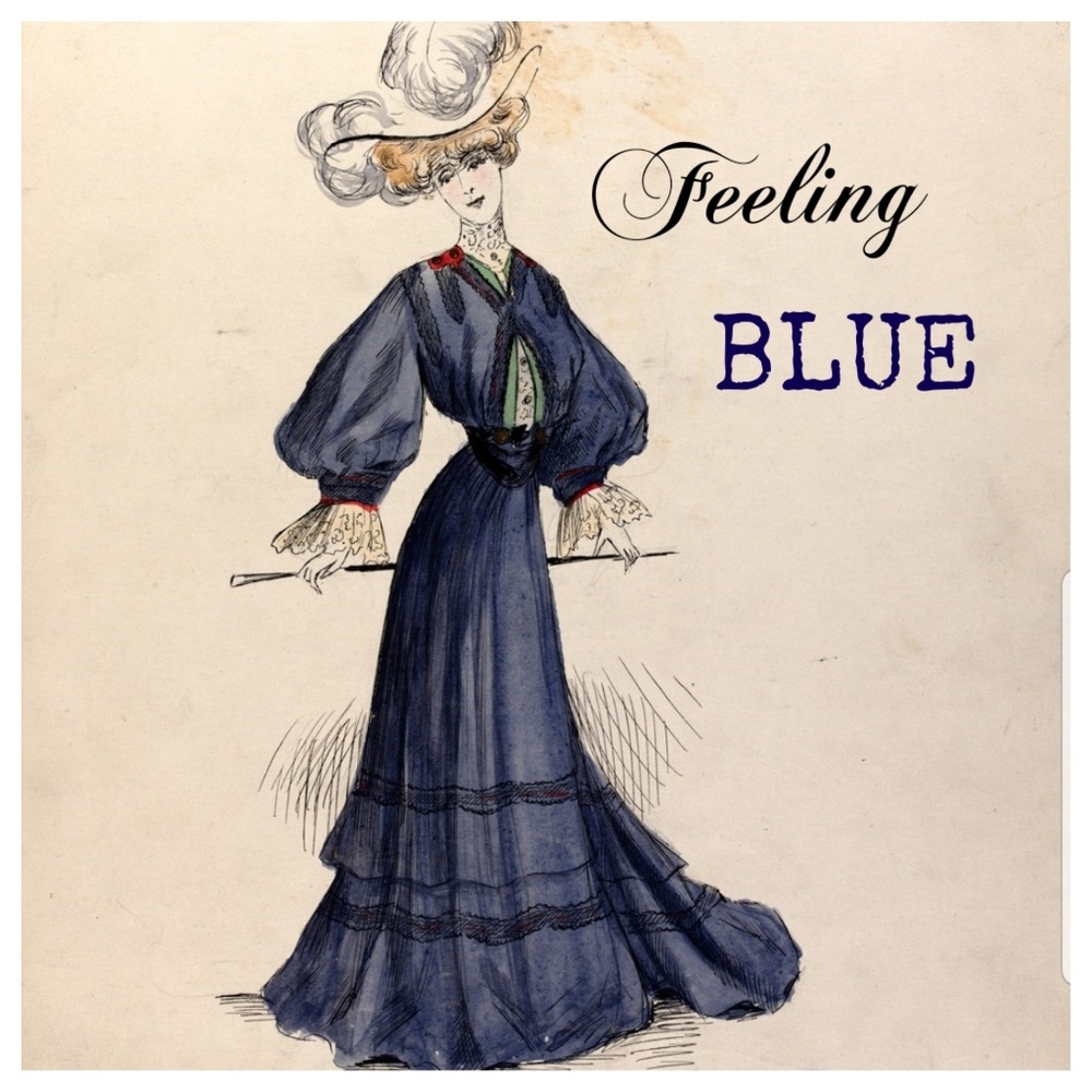 Dress in Shades of Blue